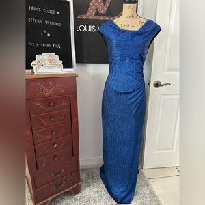 🆕Connected Apparel Blue Evening Dress - Brand New with Tags!